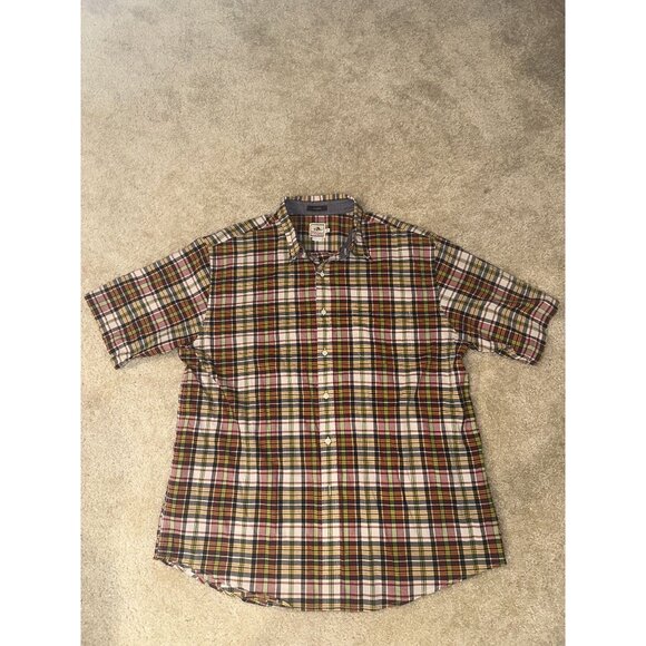 Pendleton Surf Multicolored Plaid Short Sleeve Button Down Shirt Mens Size XXL - Picture 1 of 5